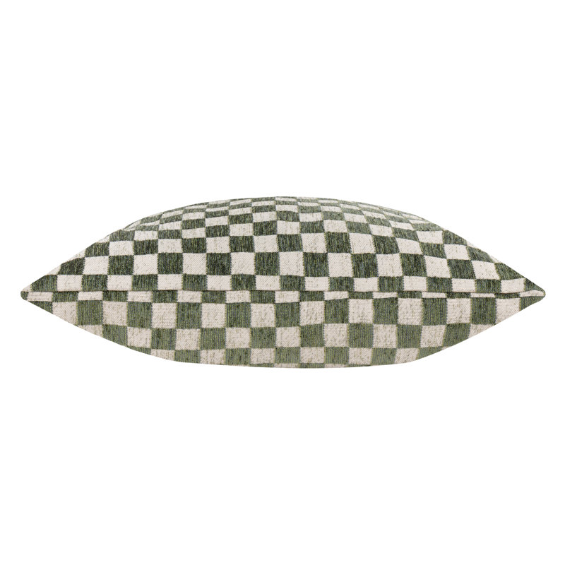 Larro Square Throw Pillow Cover, Green
