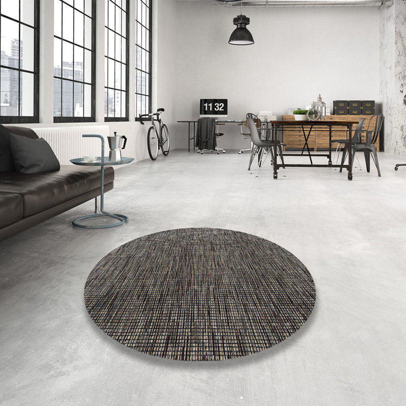 Abstract Indoor Rug, Round 5'