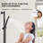 22" Waterfall & Rainfall Shower System with Adjustable Slide Bar Handheld Shower and Pressure-Balanced Valve-109315590