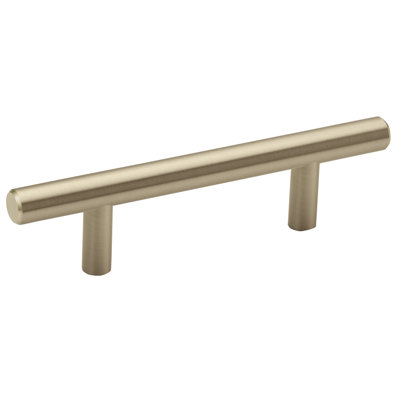 Bar Pulls 3 inch (76mm) Center-to-Center Golden Champagne Cabinet Pull