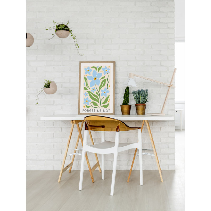 «Pretty Blue Flowers», reproduction encadrée, H 12 po x l 8 po x P 1,5 po