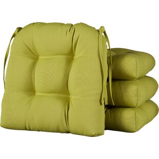 Cushions Chairs, U-shape Chair Cushion, U-shape Seat Cushion, Chair Cushion  With Ties, Yellow Cushion 