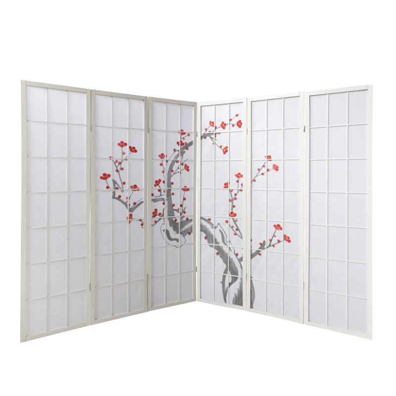 Madison Wood Room Divider, 6 panels