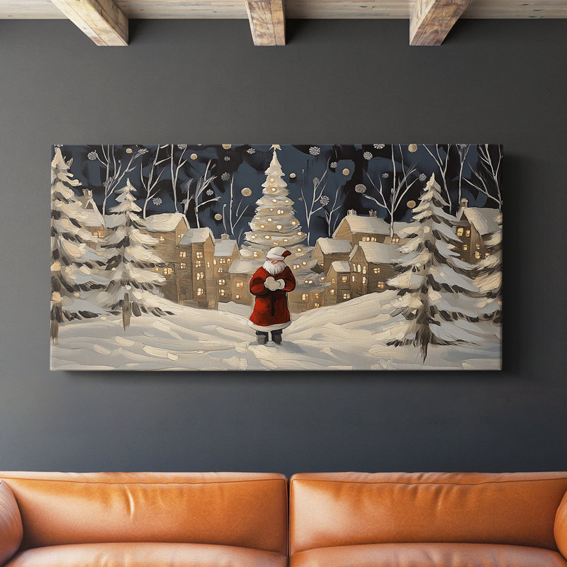Christmas Series-XI- Gallery Wrapped Canvas -Ready to Hang, 16" H x 32" W