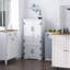 Engineered Wood 4 - Door Rectangle Accent Cabinet