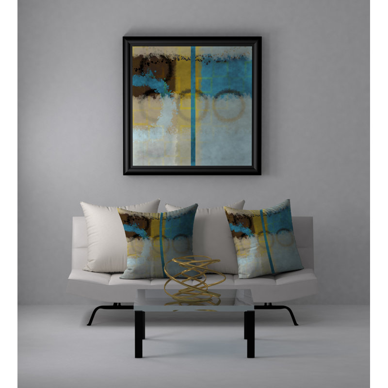 Très grande housse de coussin carrée/insert, 18" x 18"