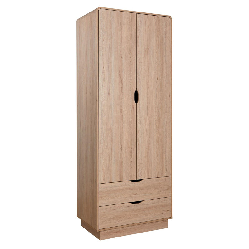 Udall 2 Door Wardrobe with Storage Drawers