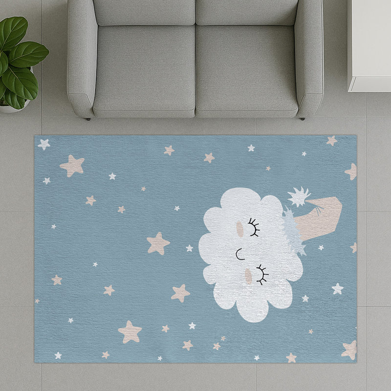 Geometric Shapes Area Rug, Runner 70 x 140 cm