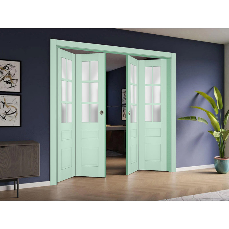 Dalle de porte standard en bois manufacturé massif Veregio, 30 po x 80 po, Olive