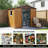 8 ft. x 4 ft. Outdoor Metal Storage Shed with Window & Foundation-123384471-123384469