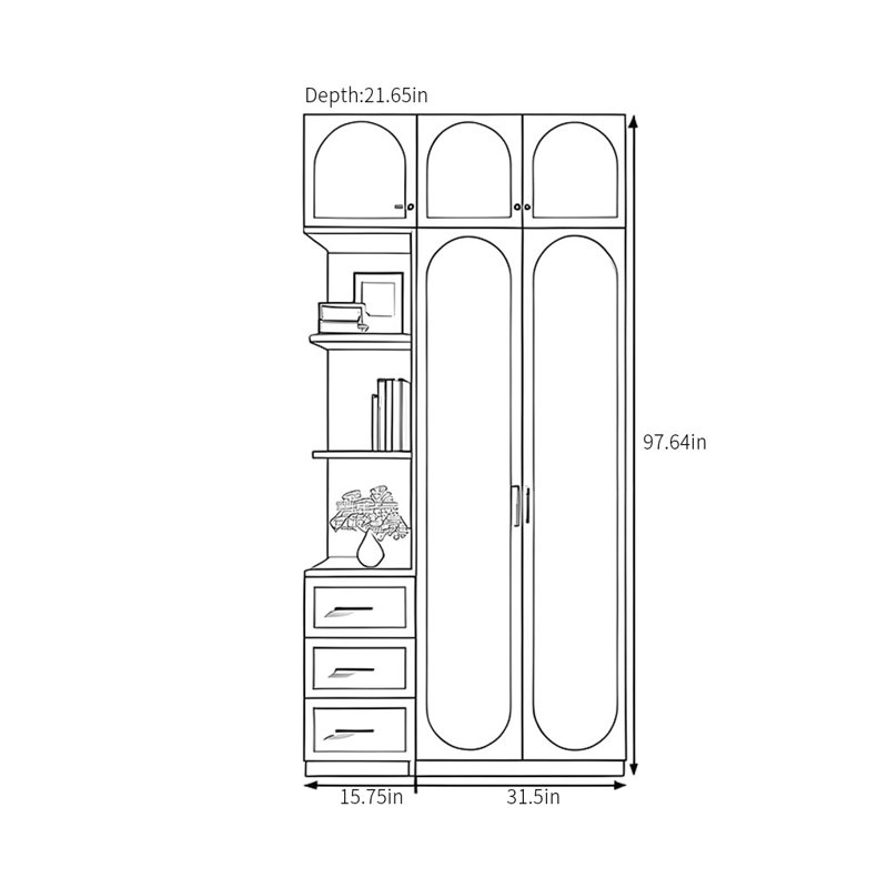 French Style Simple Wardrobe