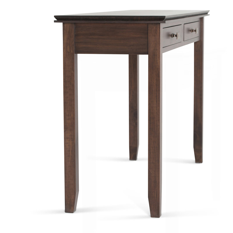 Console - canapé brun naturel vieilli, Marron foncé