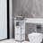 White Bathroom Floor Cabinet With 2 Drawers And 1 Storage Shelf, Free Standing Wooden Storage Organizer