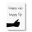 Happy Wife Happy Life - Wrapped Canvas-61887531