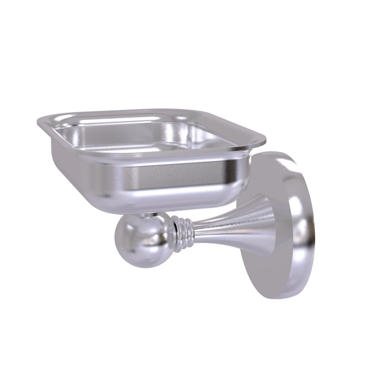 Plat de savon à fixation murale Godoy, Chrome satiné