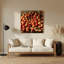 Art mural en métal brun fruits nectarine-1957110225