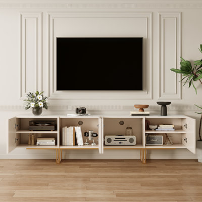 TV unit with entertainment center and Pierpoint faux marble top