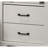 22"W White 2-Drawer Nightstand Bedside Table With USB Charging  Ports-1037934