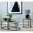 Grey and Gunmetal End Table