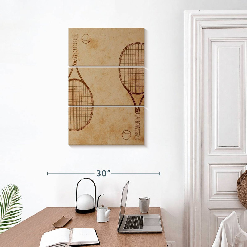 Sireci Tennis Sketch, 32" H x 20" W