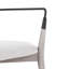 Ensemble de 2 chaises de salle à manger contemporaines avec revêtement en tissu et détails métalliques