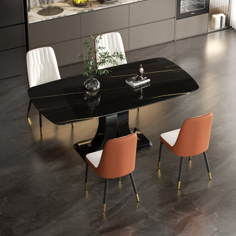 Ensemble repas pour 6 personnes, Blanc, Noir, 7