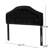 Contemporary Queen Sized Headboard In Black Velvet Finish With Button Tufting Style Elegant-1933099998