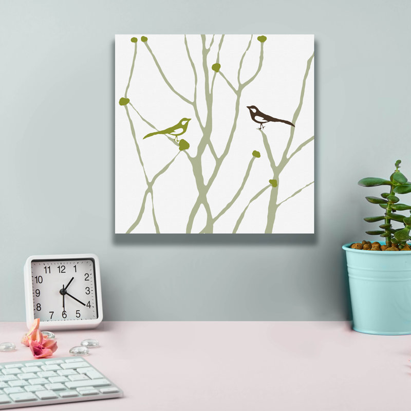 «Little Bird» par Erin Clark, art mural sur toile, H 12 po x l 12 po x P 0,75 po