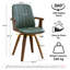 Modern Upholstered Leather Swivel Dining Chairs-1767130280