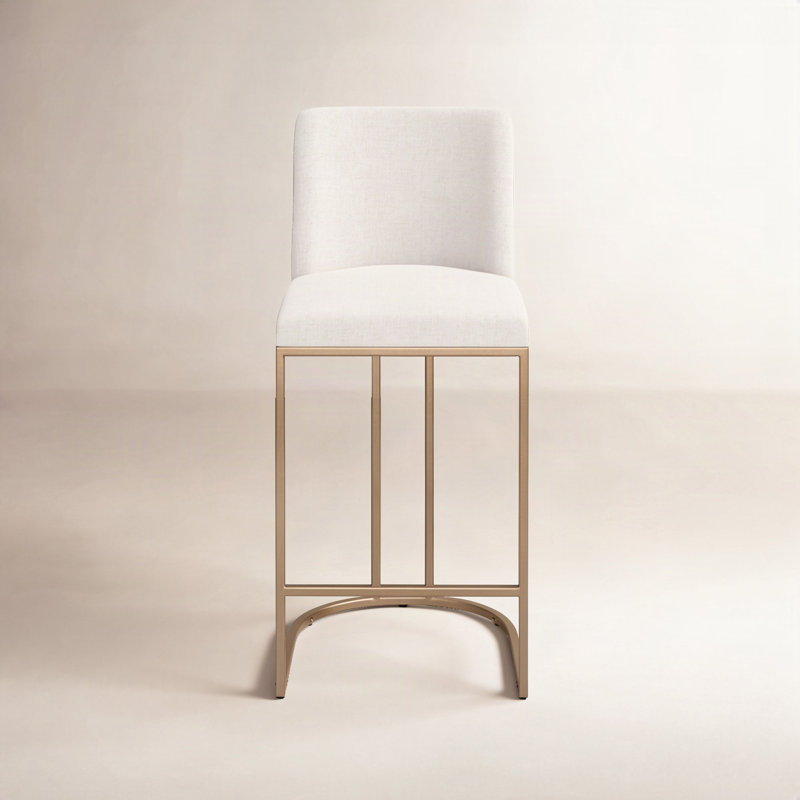 Caddo Upholstered Counter Stool with Metal Frame
