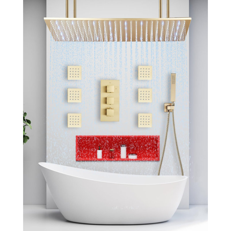 Thermostatic All-In-One Kit with Rough in-Valve