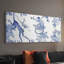 «Blue Monkey Land Toile I», toile tendue avec châssis - prête à être accrochée-1407211414