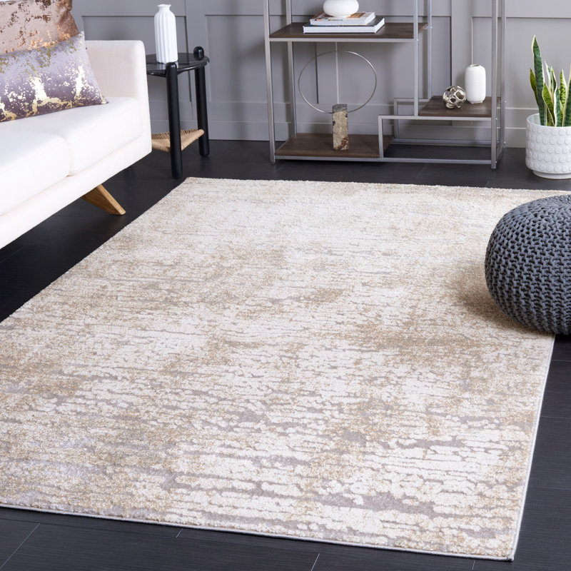Goble 100 Performance Abstract Rug, Rectangle 5'3" x 7'6"