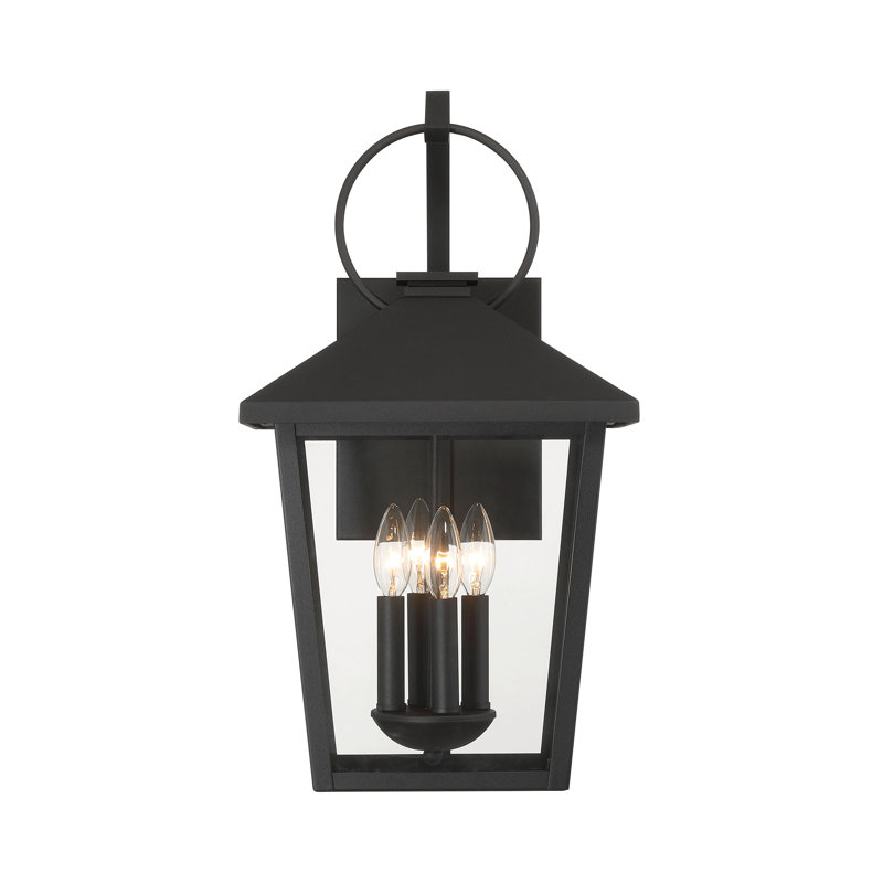 Applique murale d'extérieur 4 lumières, H 22 po x l 12 po x P 17,25 po
