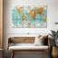 Globe terrestre carte du monde sur toile-806209357