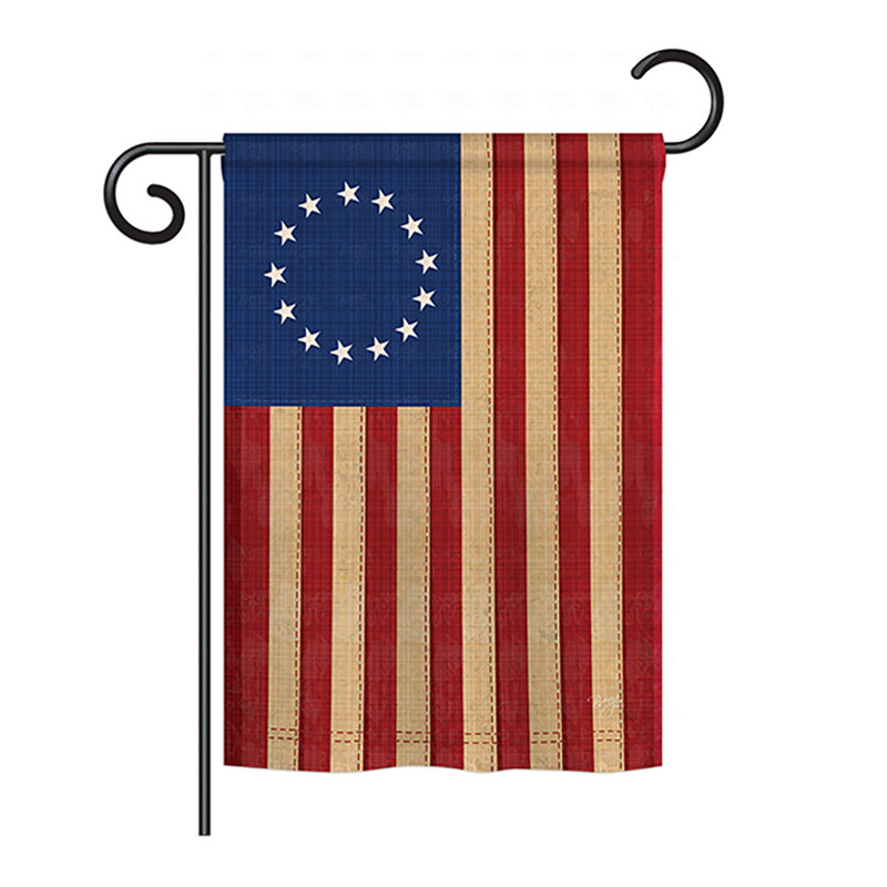 Drapeau de maison / jardin Betsy Ross, H 40 po x l 28 po