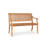 Khari Palm 2-Person Teak Outdoor Bench