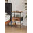 Multi-Functional Bedside Table With Charging Station & Adjustable Fabric Drawer-237815729