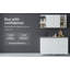 Ensemble d'armoires de cuisine avec armoire de rangement murale Byron
