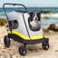 Chariot-poussette pliable pour chien
