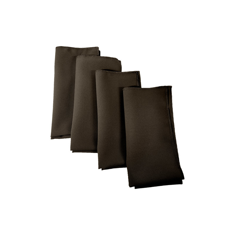 Polyester Square Napkin - Basics by Wayfair™, Brown, Set of 4