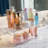 Azar Displays Stackable Wide Pantry Storage Bin Clear Organizer, 4-pack