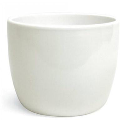 Pot à fleurs blanc