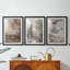 Paysage rétro Cxxxxi - impression encadrée de qualité supérieure sur mesure mat - 3 pièces-1894849632-1894849633