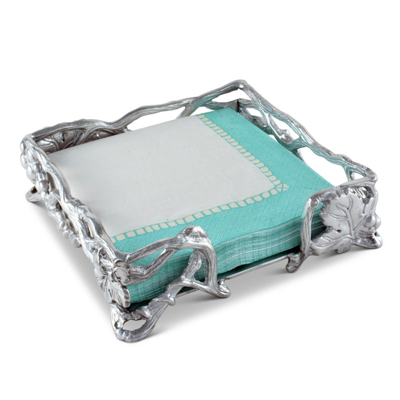 Grape Metal Flat Napkin Holder