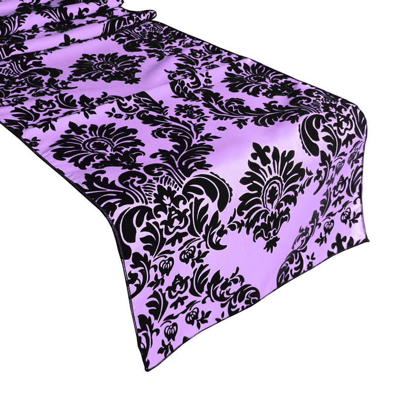 Batum, 144" x 12", Black/Lavender