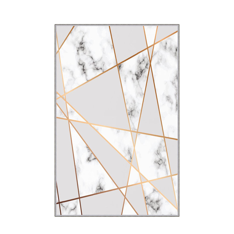 Non-Slip Hall Carpet, 3.3 x 9.8 ft, 100% Polyester, 0.4 in Pile Height, Antibacterial & Machine Washable | 3D Digital Print, Durable Woven Design, Perfect for Home & Office, Easy Care & Maintenance