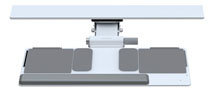 Keyboard Platform Standard Desk, White