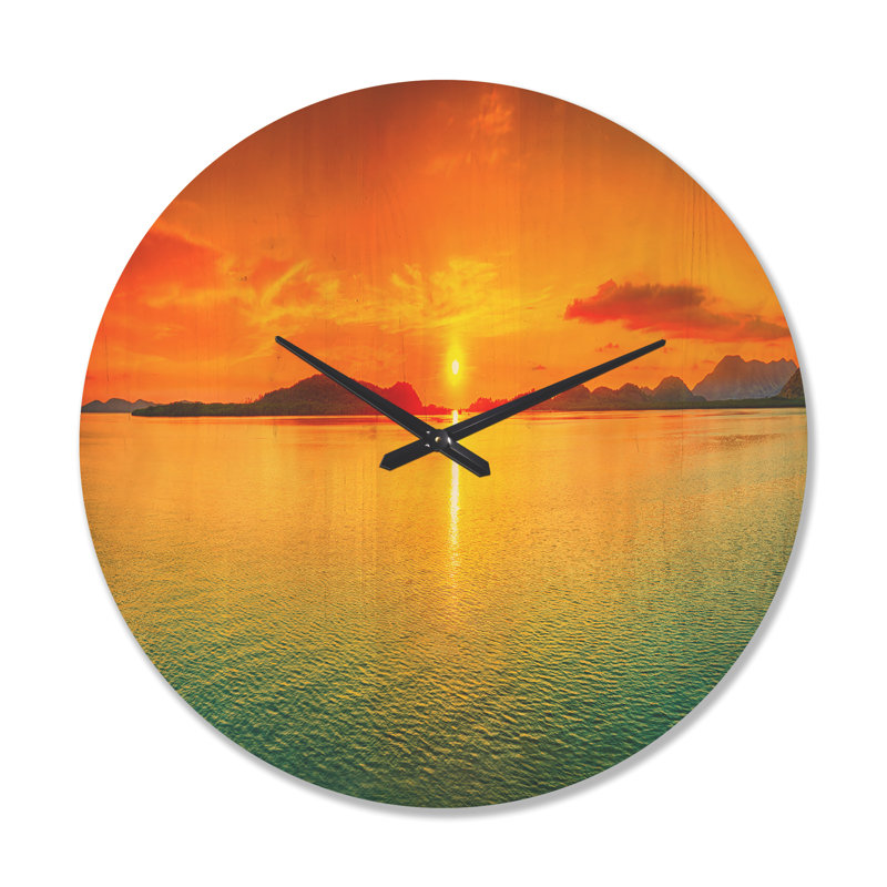 Horloge murale Sunset, Grand
