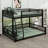 Floor Bunk Bed Frame With Ladder And Safety Guardrails-117531117